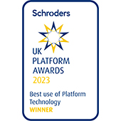 Schroders UK Platform Awards 2023 - Best Use Of Platform Technology - Winner