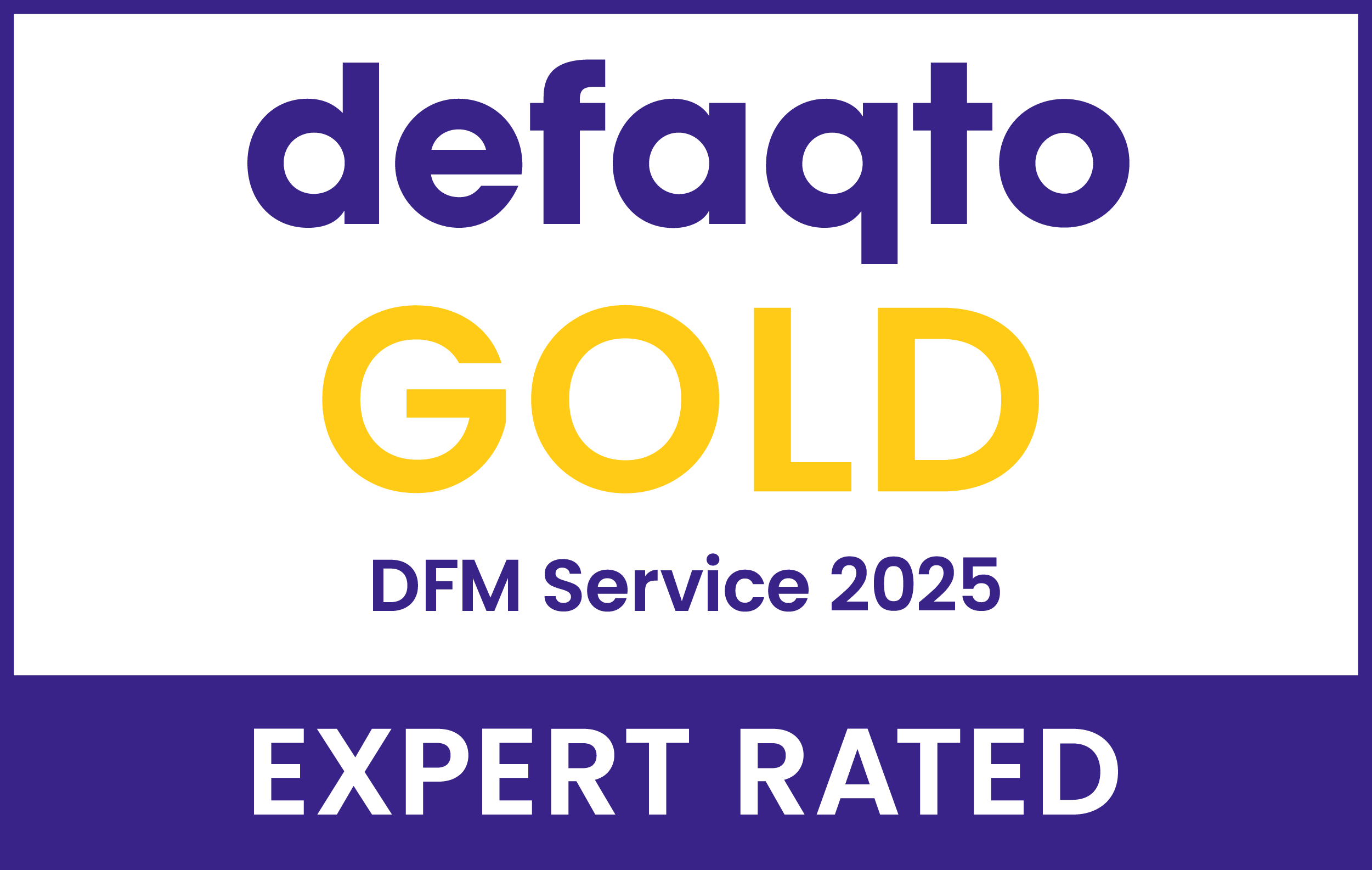 Defaqto DFM Service 2025 Gold service rating